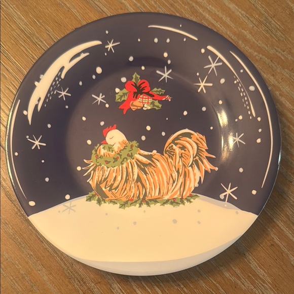 Vera Bradley Winter Wonderland Plate Set - Blue and White - Picture 3 of 6